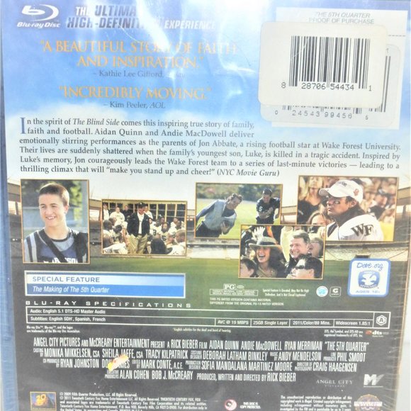 VH2 -- The 5th QUARTER Blue Ray DVD True Story Movie Football Firm - Picture 2 of 3